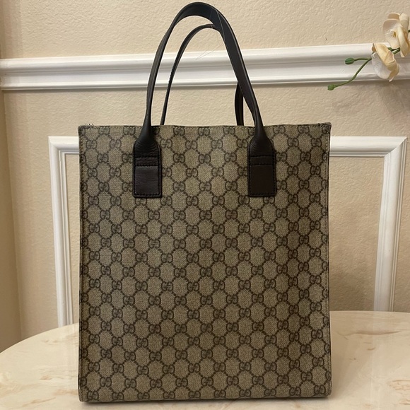 Gucci Handbags - Gucci Brown Monogram Tote Bag